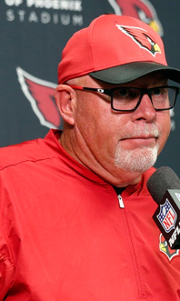 Arians back at practice, brushes off health concerns